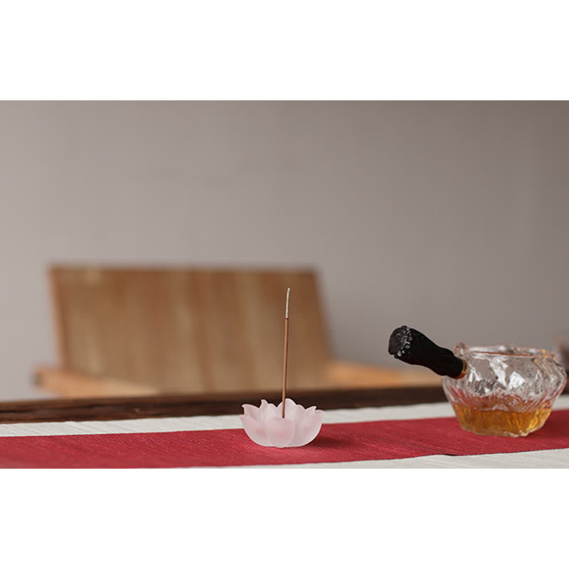 Quemador de incienso Mini Lotus Liuli Crystal Healing Meditation Stick