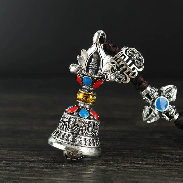Tíbet Om Mani Padme Hum Vajra Dorje Decoración espiritual para colgar en el coche