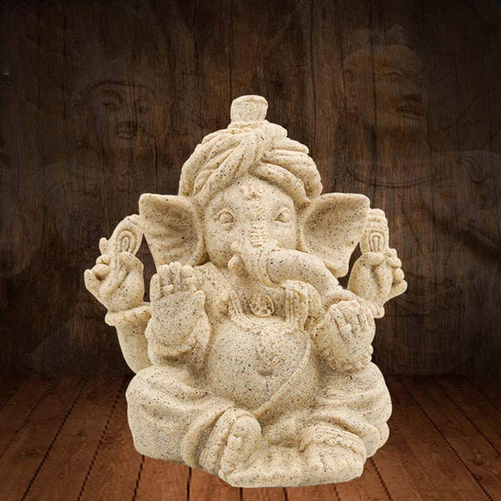 Estatua de elefante Ganesh Ganpati, protección de bendición, decoración del hogar