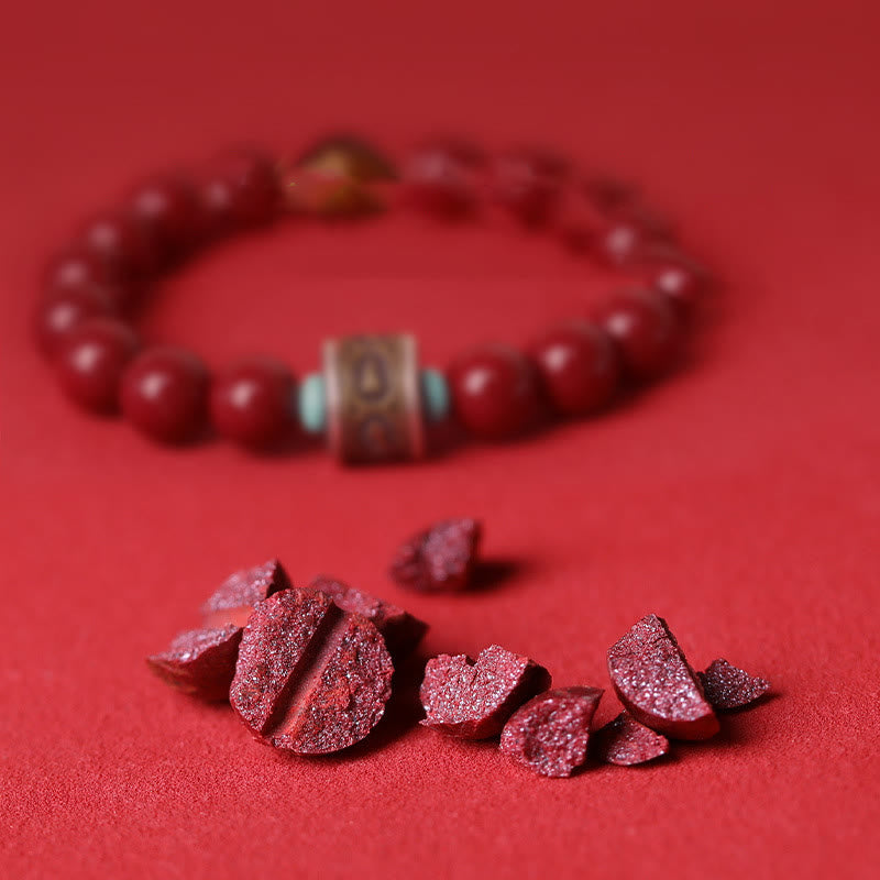Pulsera de plata de ley 925 con Buddha Stones , zodíaco chino, Buda natal, cinabrio, Om Mani Padme Hum