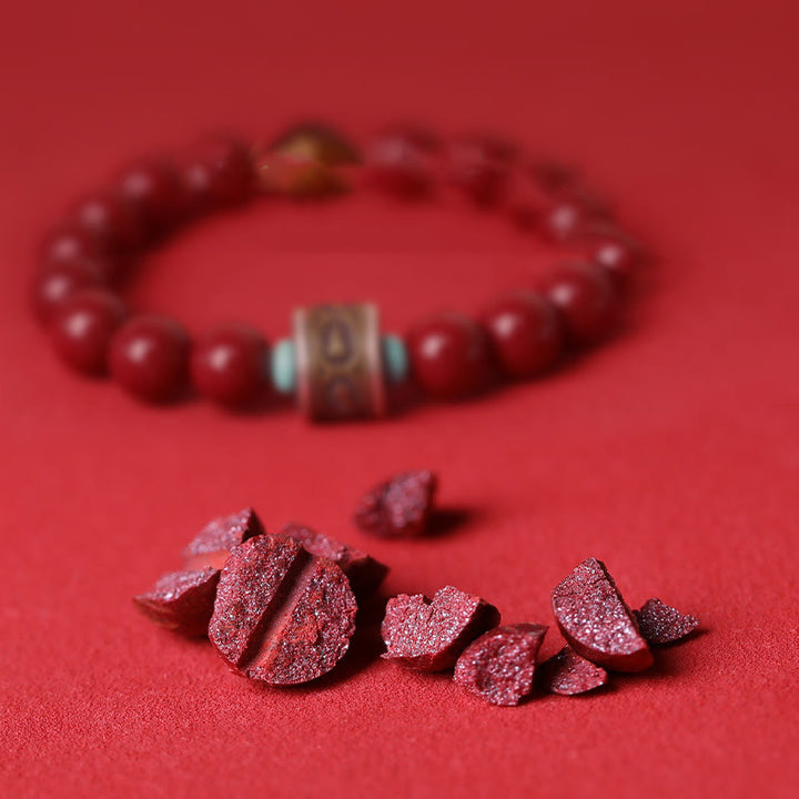 Pulsera de plata de ley 925 con Buddha Stones , zodíaco chino, Buda natal, cinabrio, Om Mani Padme Hum