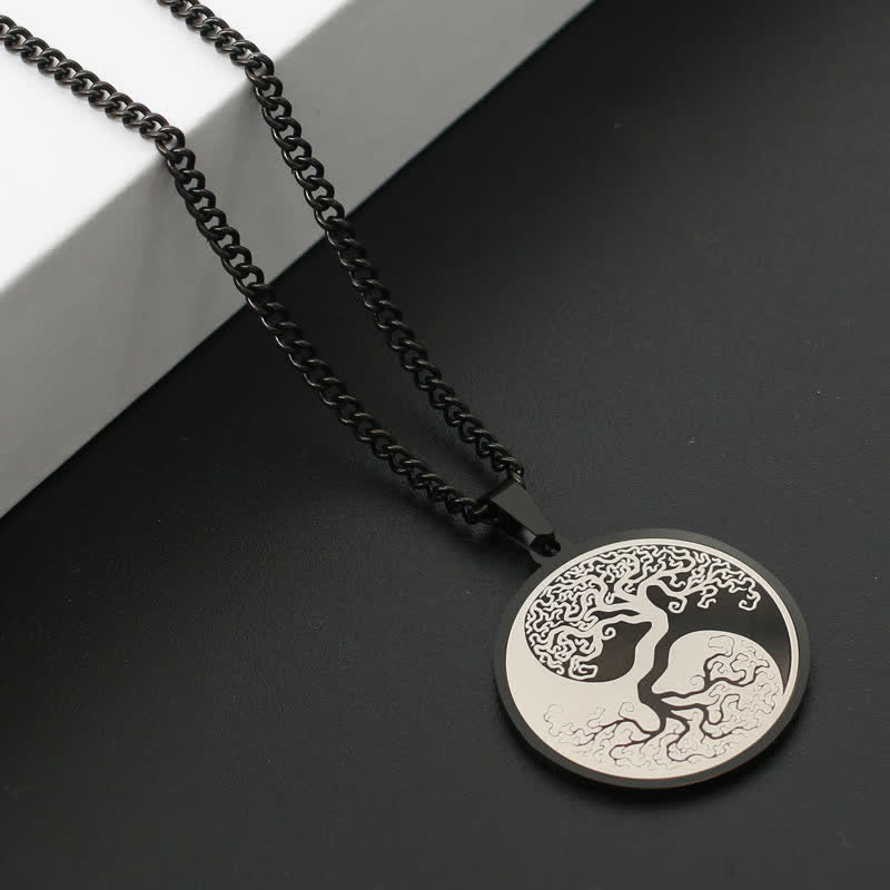 Colgante de collar con conexión de acero de titanio y Buddha Stones, el árbol de la vida - image 4