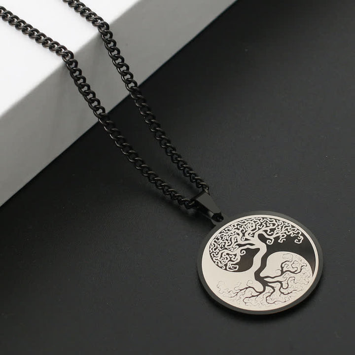 Colgante de collar con conexión de acero de titanio y Buddha Stones, el árbol de la vida - image 4