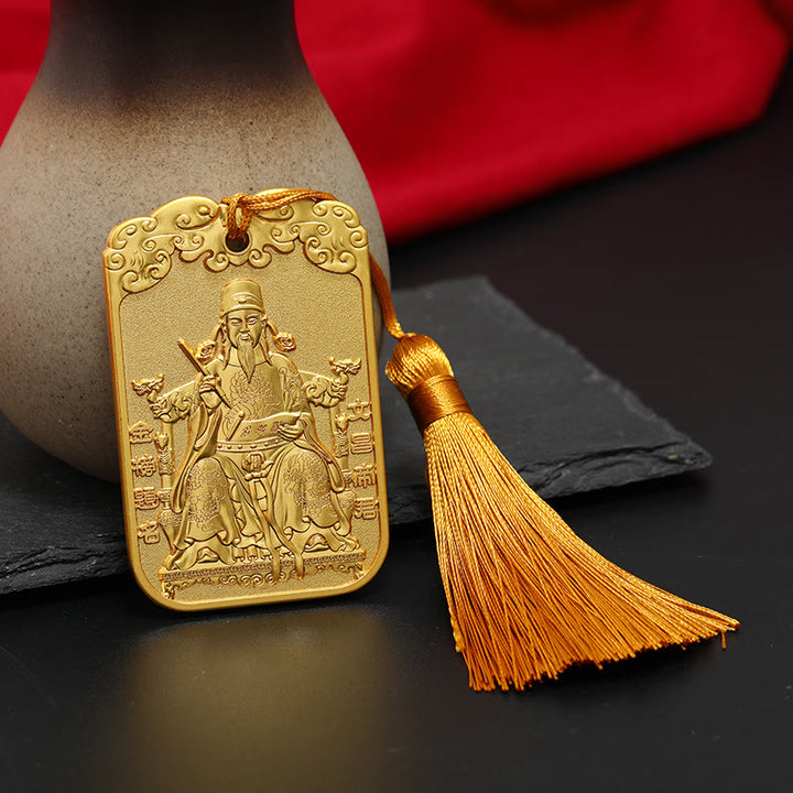 Buddha Stones Feng Shui, estrella auspiciosa, pluma Wenchang, Pagoda, pez Koi, decoración colgante para coche