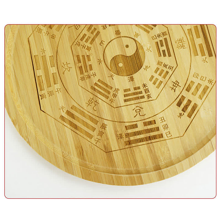Mapa de Bagua de Bambú Feng Shui Mapa de Energía de Armonía
