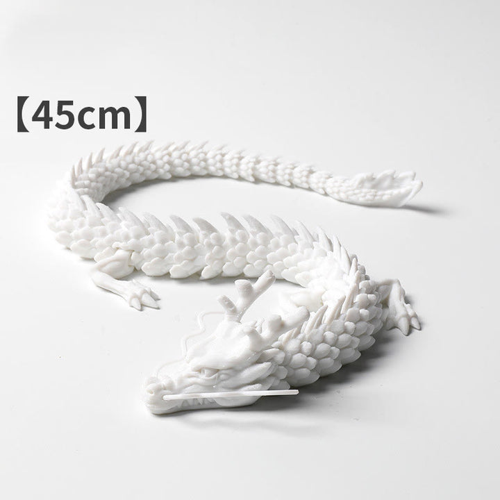 Buddha Stones , dragón luminoso impreso en 3D, para la suerte y el éxito, decoración del hogar. - Dragón blanco 45cm - image 7