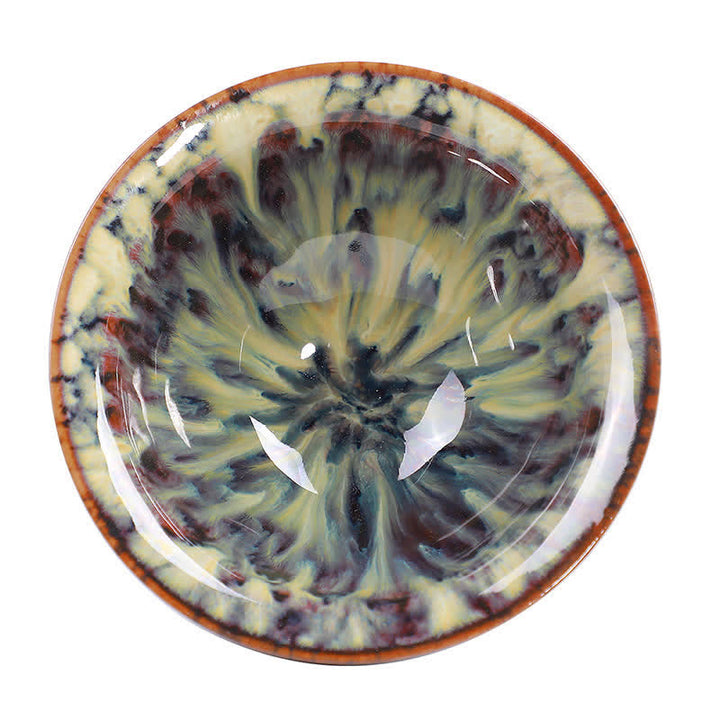 Tazas de té de cerámica coloridas con Buddha Stones para el hogar y la oficina