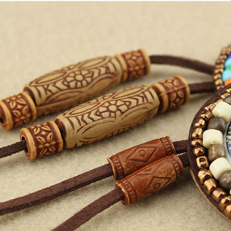 Colgante de collar de creatividad con cuentas de patrón de mandala de Buddha Stones - image 12