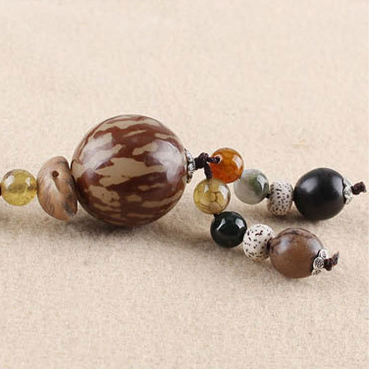 Collar con colgante de armonía de la sabiduría del loto de la semilla de Bodhi de las Buddha Stones - image 8
