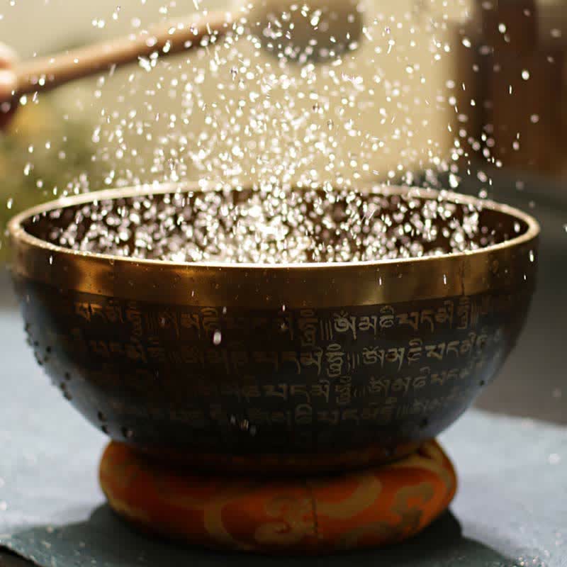 Juego de cuencos tibetanos Sutra hechos a mano para la sanación y la meditación. Energía positiva. - image 1