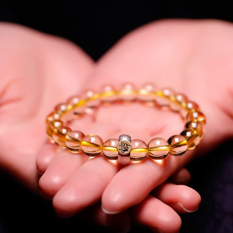 Pulsera de protección de citrino de Buda natal del zodíaco chino de plata de ley 925 - image 8