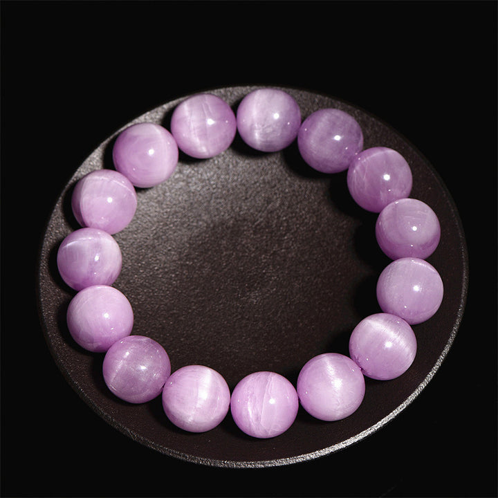 Pulsera de crecimiento espiritual de amor de kunzita natural con Buddha Stones