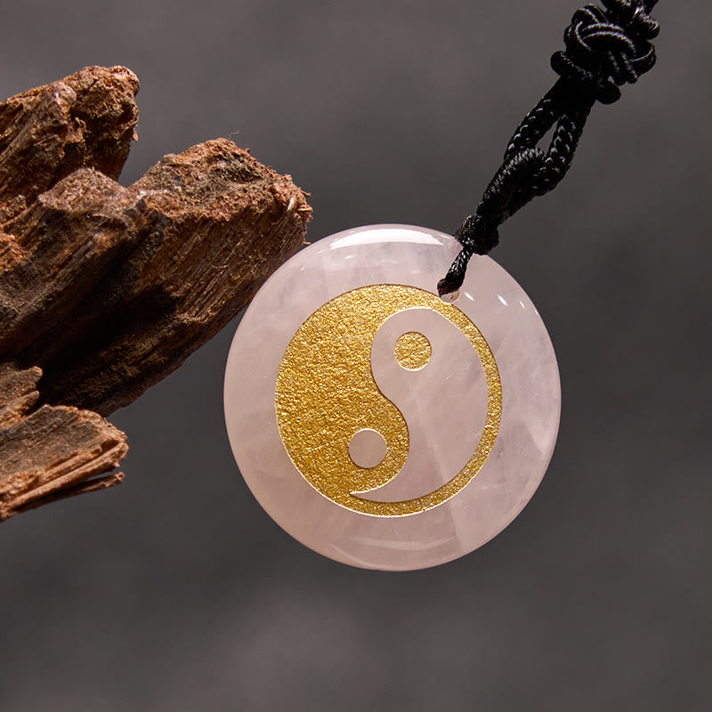 Buddha Stones, varios cristales, amatista, ojo de tigre, Aventurina verde, Yin Yang, collar espiritual, colgante