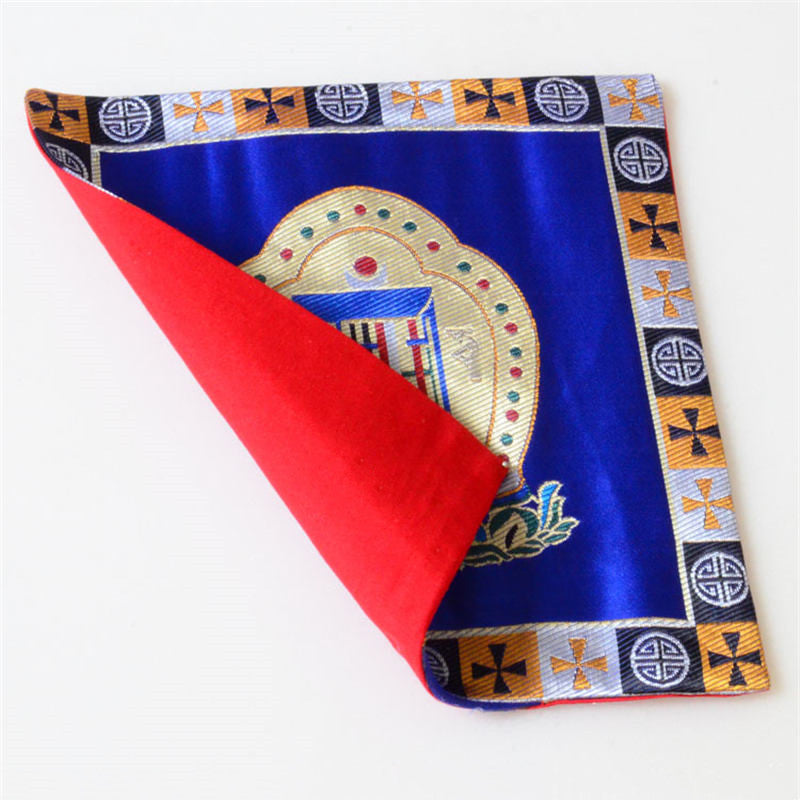 Estera de altar de oración Man-Bcu Kalachakra, estera de Jacquard para meditación curativa