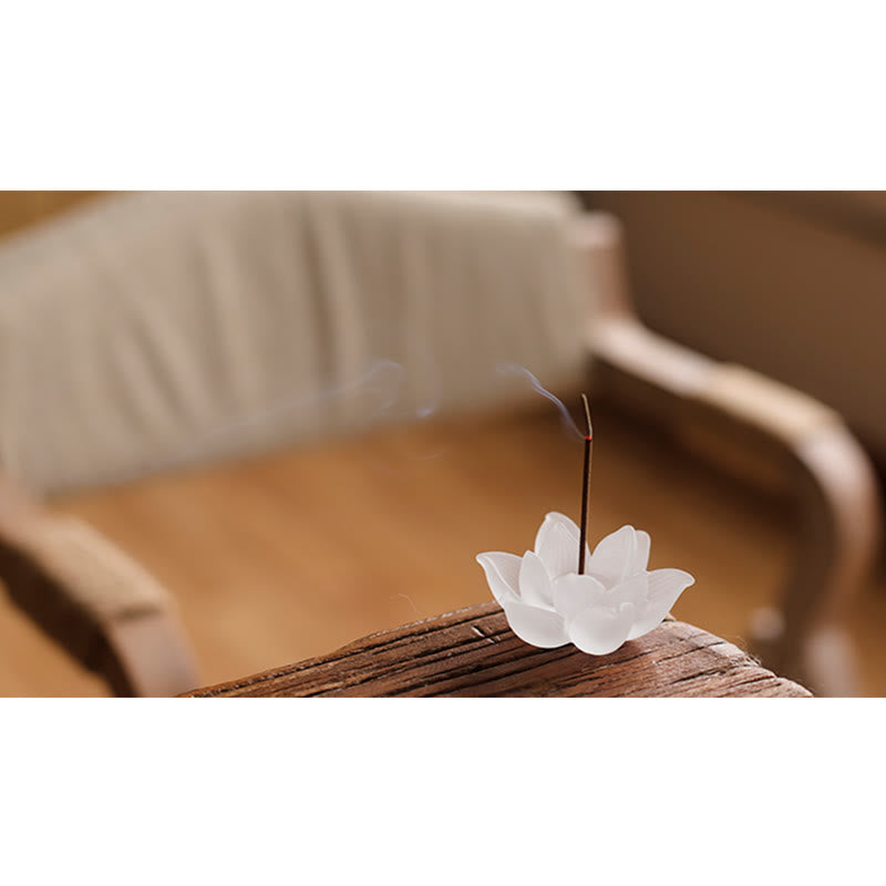 Quemador de incienso Mini Lotus Liuli Crystal Healing Meditation Stick