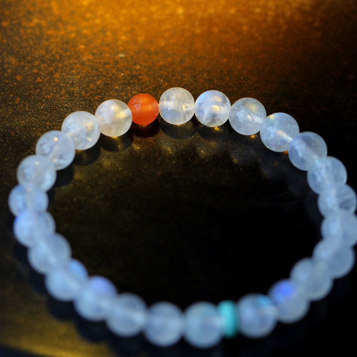 Pulsera Positiva Curativa Calma de Piedra Lunar