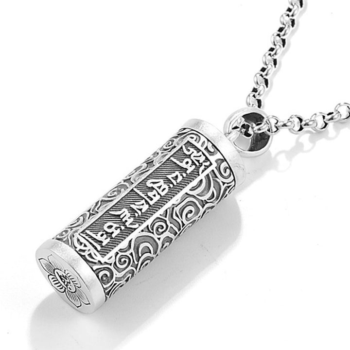 Colgante de collar de protección con seis palabras verdaderas de Buddha Stones