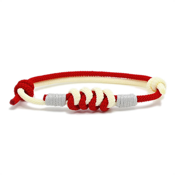 Pulsera de hilo trenzado con fuerza de nudo King Kong de diseño simple con Buddha Stones