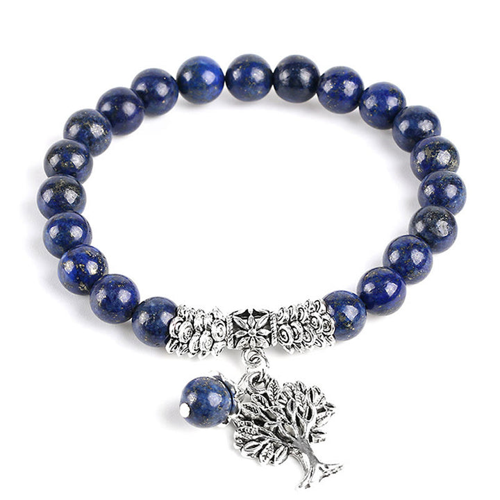 Pulsera elástica con amuleto de la suerte, árbol de la vida, Buddha Stones