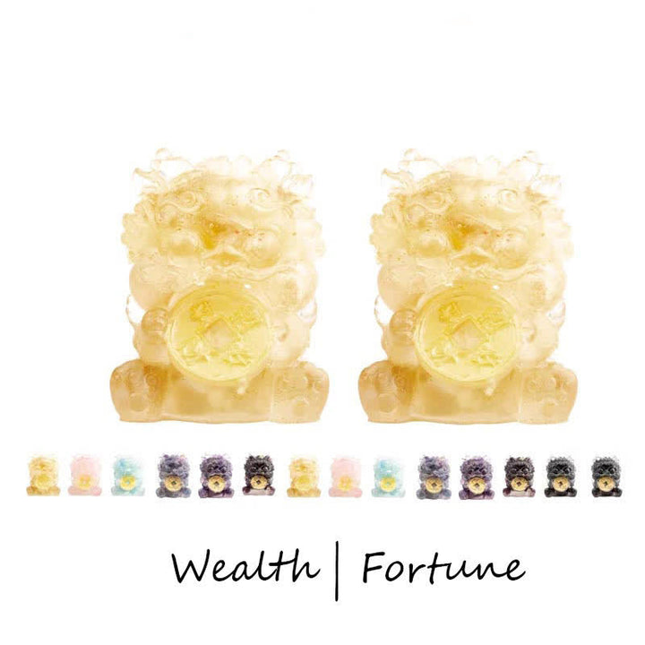 Buddha Stones hechas a mano, moneda de oro PiXiu, cristal Fengshui, energía, fortuna, decoración del hogar