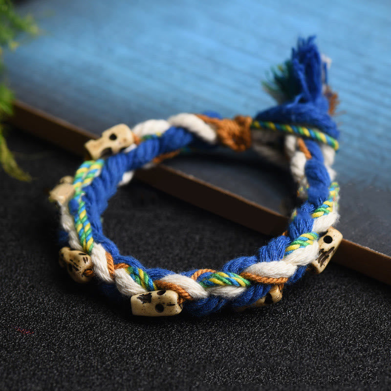 Pulsera de la suerte hecha a mano con cuentas de la diosa de la riqueza Zakiram tibetana con Buddha Stones