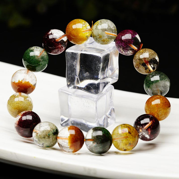 Pulsera de amor de cristal con varias piedras preciosas naturales de Buddha Stones
