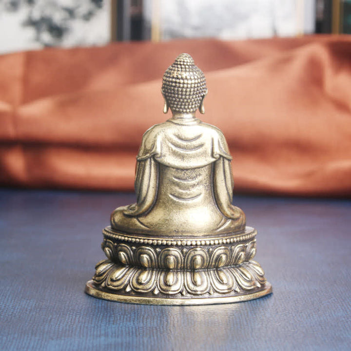 Estatua decorativa de cobre de la serenidad del Buda Tathagata