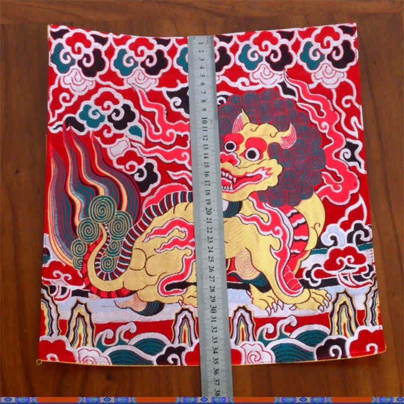 Estera de altar de oración Fengshui Kirin, estera con símbolo auspicioso para meditación curativa
