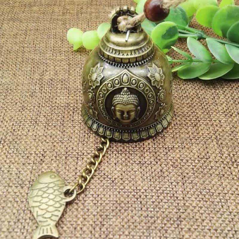 Feng Shui Buda Koi pez dragón elefante carillón de viento campana suerte decoración colgante de pared