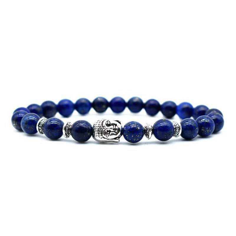 Pulsera curativa de amor con amatista y Buddha Stones