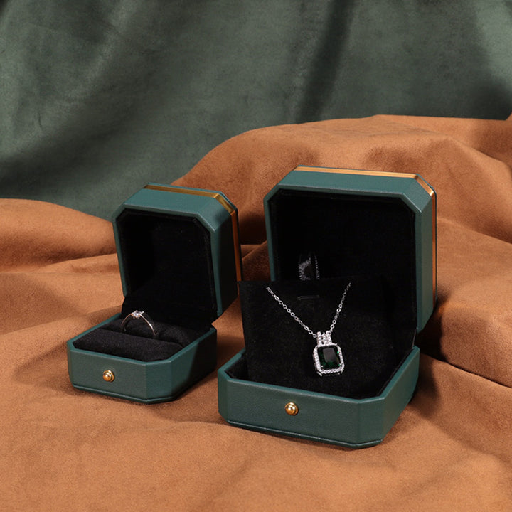 Caja de almacenamiento de joyas Caja de regalo de cuero PU - image 5