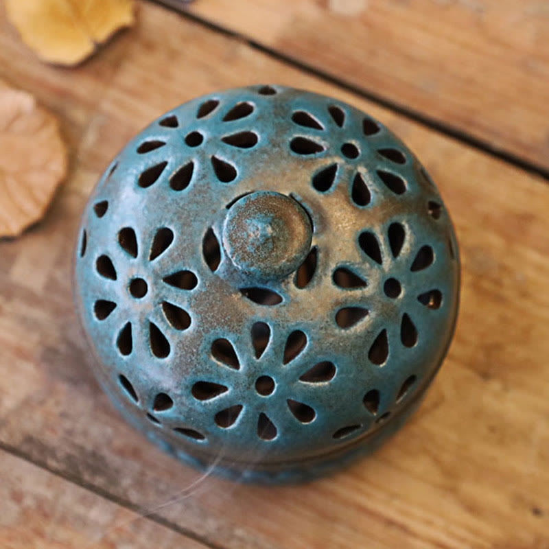 Quemador de incienso pequeño de cerámica para meditación espiritual, Mini Buddha Stones , decoración