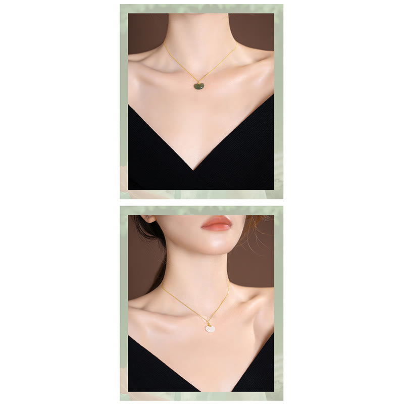 Collar con colgante de mariposa de Buda sonriente de la suerte, Jade cian Natural de Plata de Ley 925 - image 8