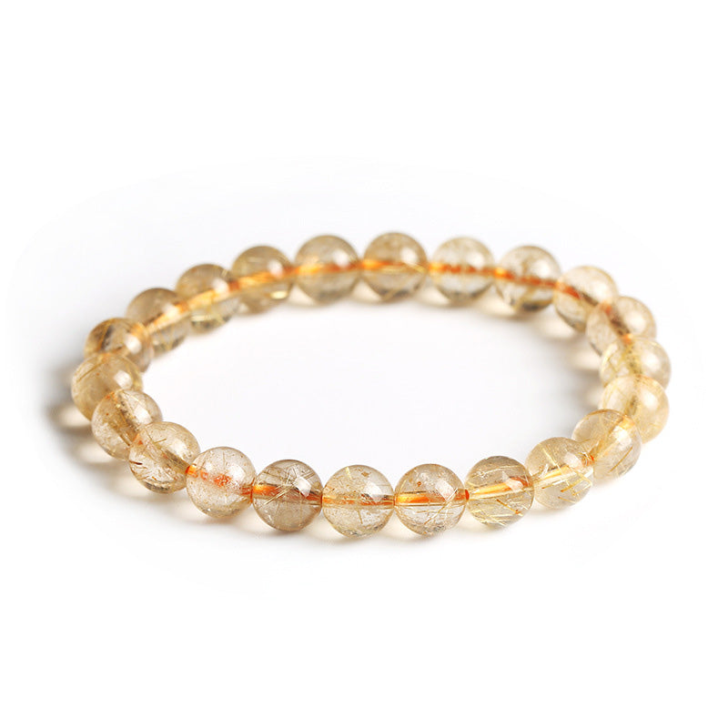 Pulsera de protección de bendición de citrino natural de Buddha Stones