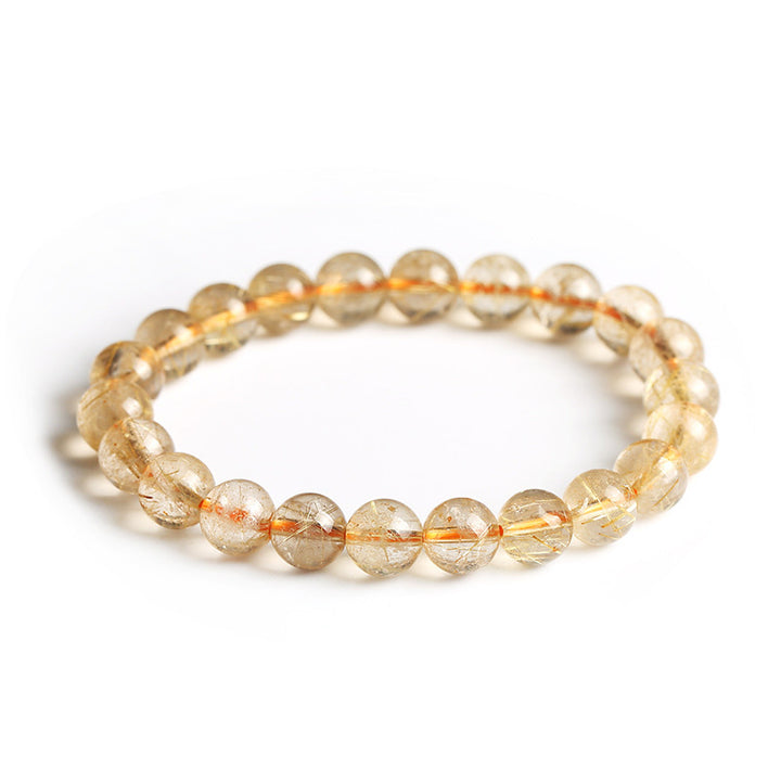 Pulsera de protección de bendición de citrino natural de Buddha Stones