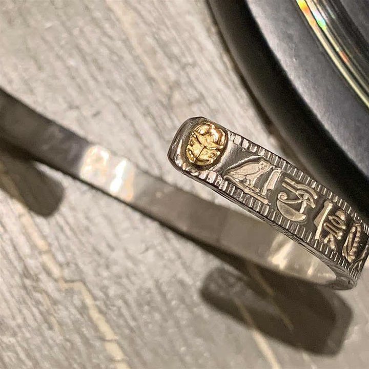 Brazalete de cobre con protección del Ojo de Horus de Buddha Stones