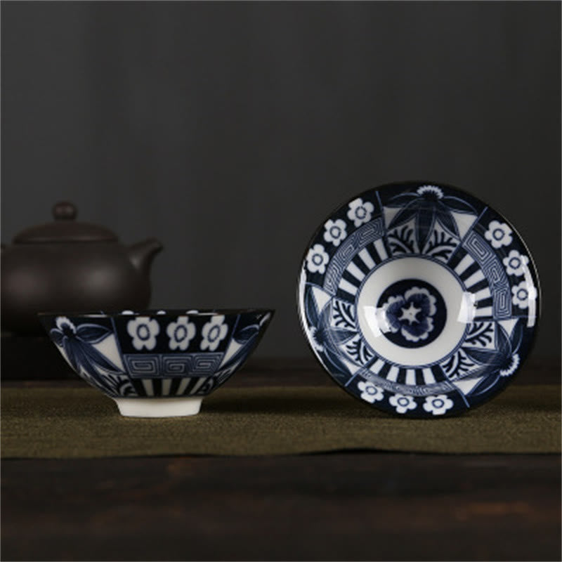 Taza de té de Buddha Stones, flores, carácter Fu, montañas, loto, flores de cerezo, taza de té de Kung Fu