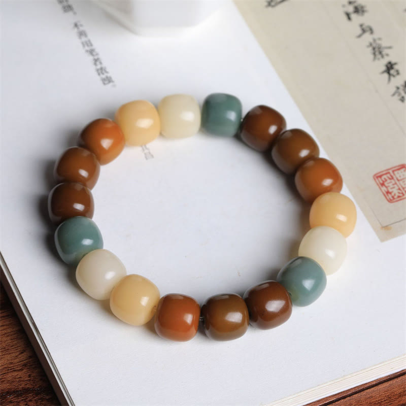 Buddha Stones con semillas de Bodhi multicolor para mantener alejados a los malos espíritus