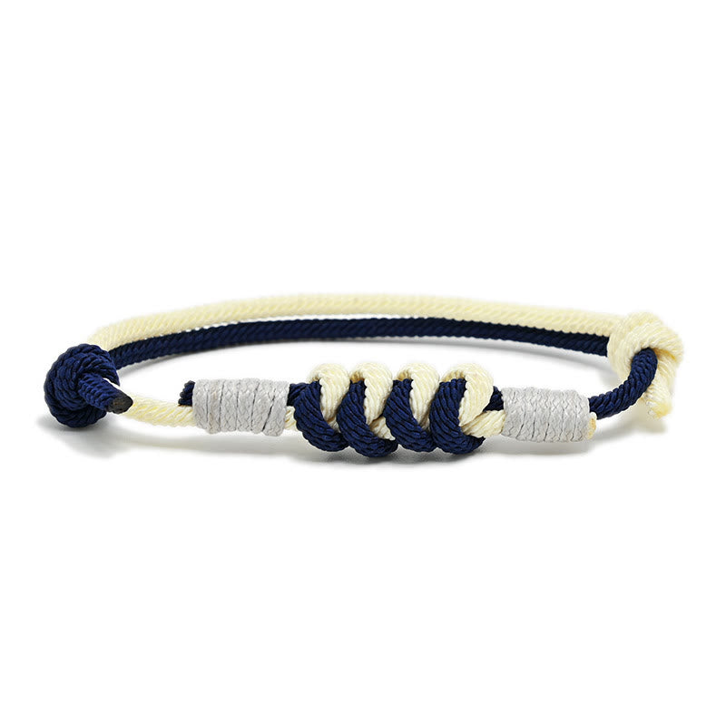 Pulsera de hilo trenzado con fuerza de nudo King Kong de diseño simple con Buddha Stones
