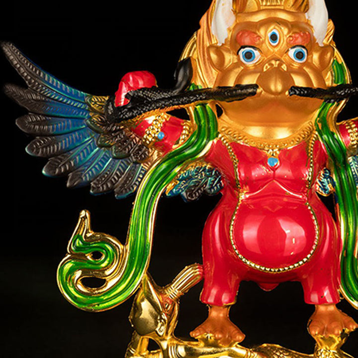 La aleación del pájaro del Tíbet Garuda mantiene los malos espíritus lejos la decoración del hogar - image 4