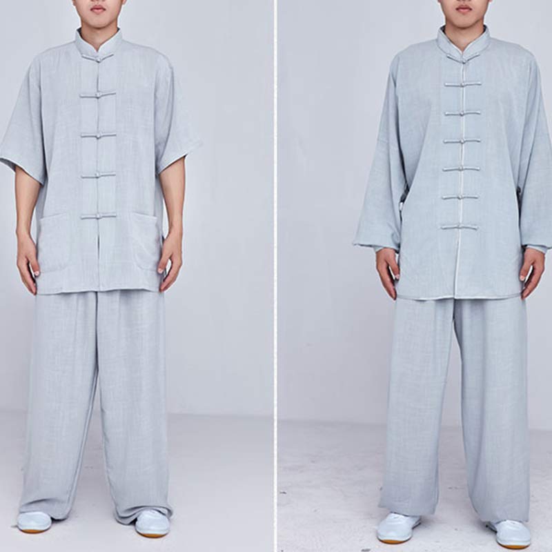 Conjunto de ropa unisex con bordado de Buddha Stones para meditación, oración zen, práctica espiritual de tai chi y qigong - image 31