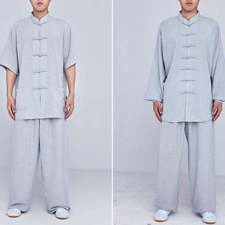 Conjunto de ropa unisex con bordado de Buddha Stones para meditación, oración zen, práctica espiritual de tai chi y qigong - image 31