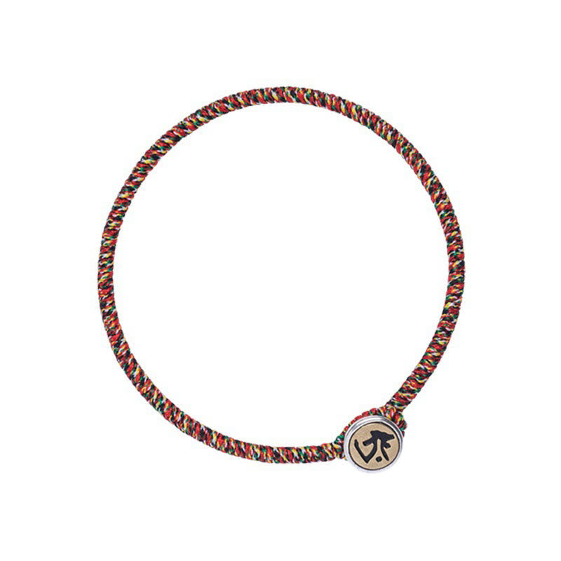Pulsera de cuerda colorida hecha a mano con Buddha Stones de Plata de Ley 925 del zodíaco chino, protección de Buda natal - image 17
