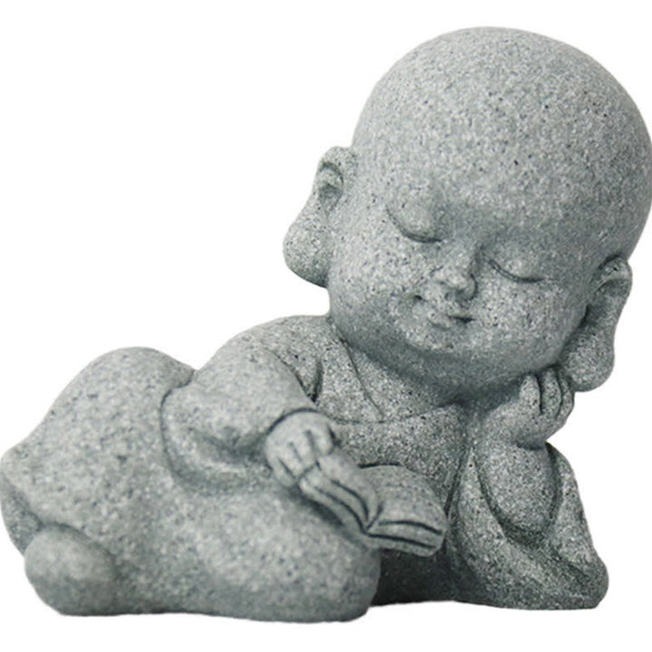Buddha Stones meditación oración monje estatua de Buda serenidad decoración del hogar