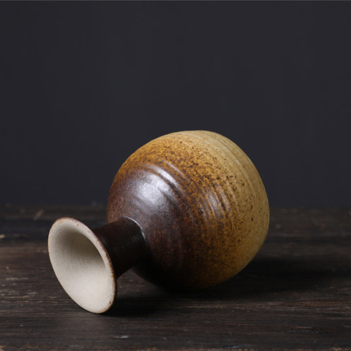 Taza de café y vino de cerámica con diseño de copa de pequeña capacidad con Buddha Stones, taza de café y té, 170ml