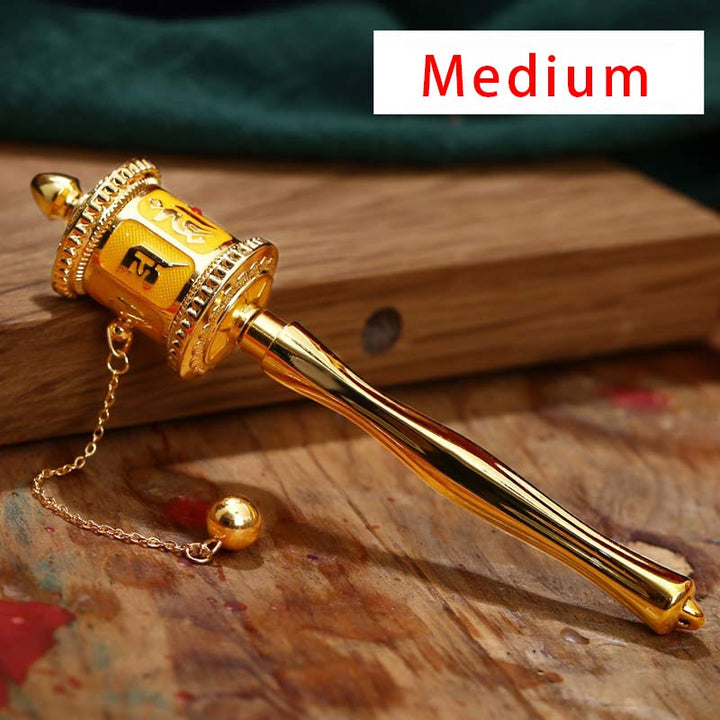 Rueda de oración tibetana Seis palabras verdaderas Bendición Decoración de meditación