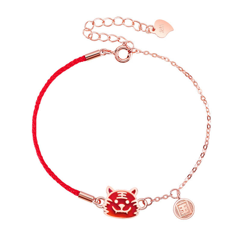 Pulsera de cadena de hilo rojo con Buddha Stones , Plata de Ley 925, que cambia de color, protección de la suerte del zodiaco chino - image 15