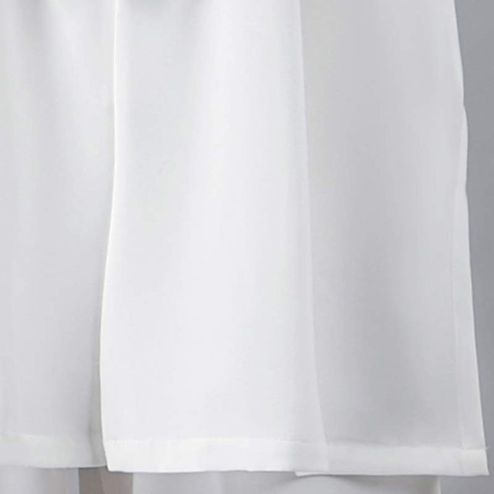 Buddha Stones Conjunto de ropa unisex para práctica de meditación, oración, tai chi y qigong con bordado de flores - image 13