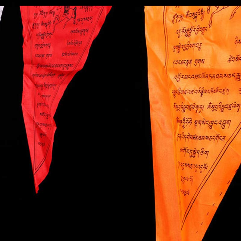 Banderas de oración triangulares para exteriores con bendición tibetana (25 unidades) - image 5