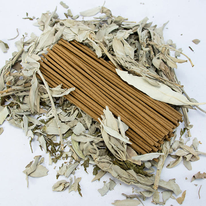Incienso de Salvia Blanca Purificar Meditación Curativa Varitas de Incienso de Salvia de California